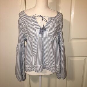 Splendid Striped Boho Top